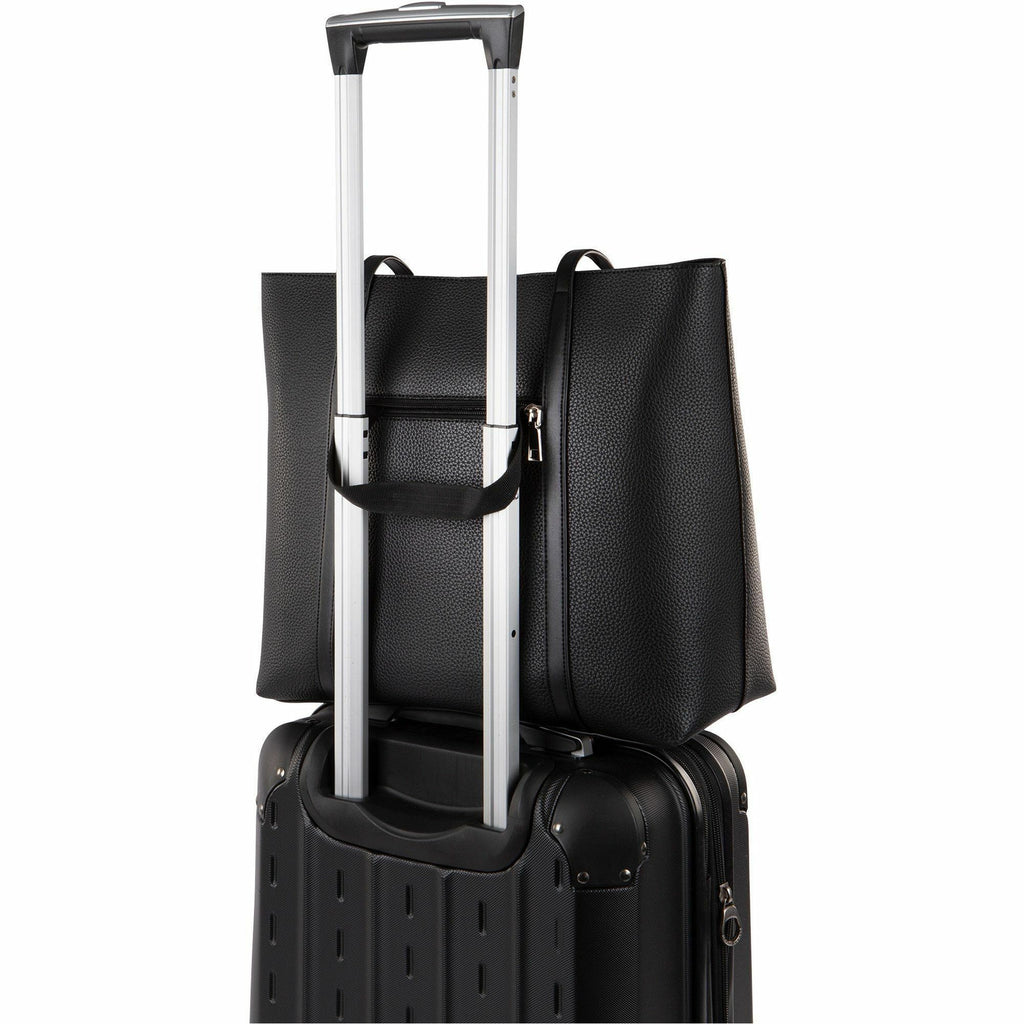 bugatti-pure-carrying-case-tote-for-14-black-damage-resistant-scratch-resistant-scuff-resistant-vegan-leather-body-felt-interior-material-shoulder-strap-handle-trolley-strap-133-height-x-15-width-x-63-depth-female-1-each_buglbg5054bubk - 2