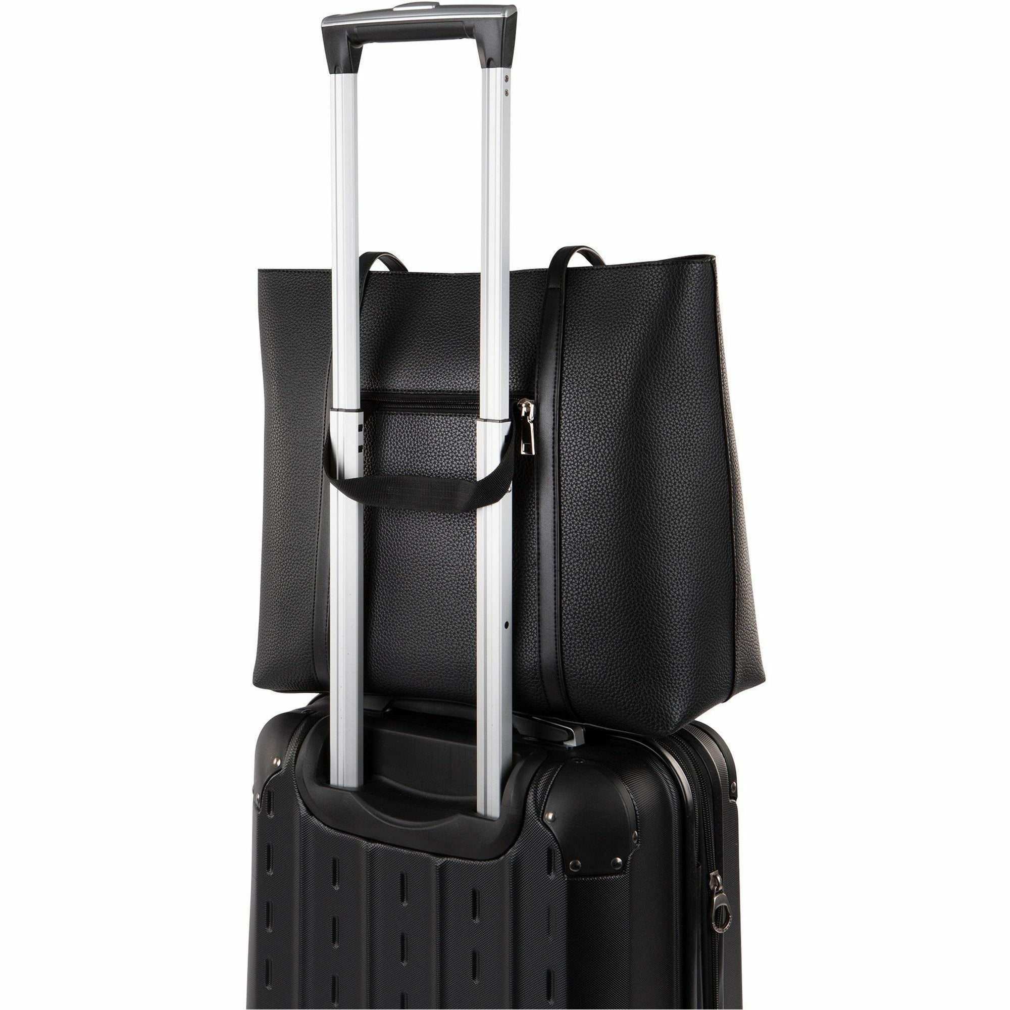 bugatti-pure-carrying-case-tote-for-14-black-damage-resistant-scratch-resistant-scuff-resistant-vegan-leather-body-felt-interior-material-shoulder-strap-handle-trolley-strap-133-height-x-15-width-x-63-depth-female-1-each_buglbg5054bubk - 2