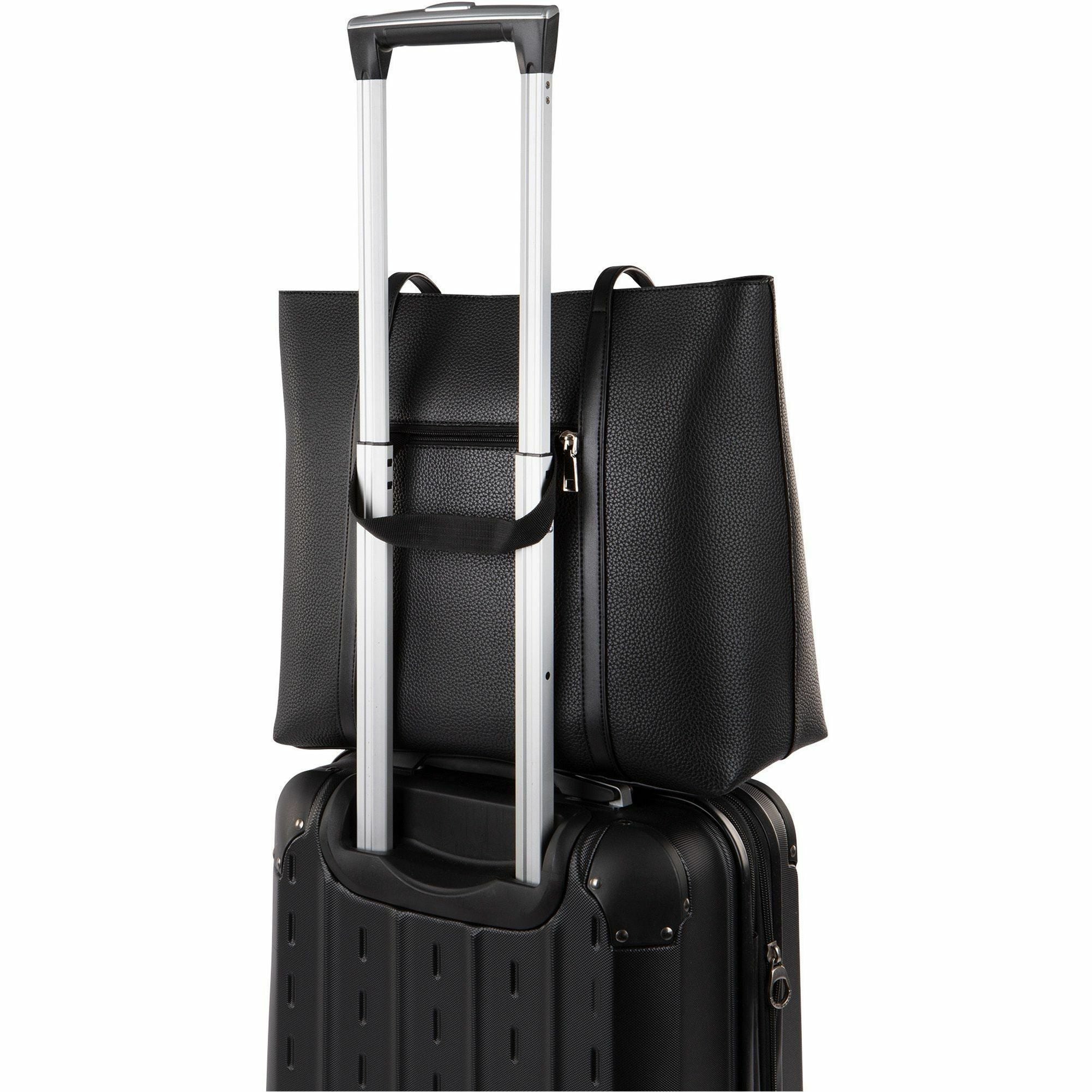 bugatti-pure-carrying-case-tote-for-14-black-damage-resistant-scratch-resistant-scuff-resistant-vegan-leather-body-felt-interior-material-shoulder-strap-handle-trolley-strap-133-height-x-15-width-x-63-depth-female-1-each_buglbg5054bubk - 2