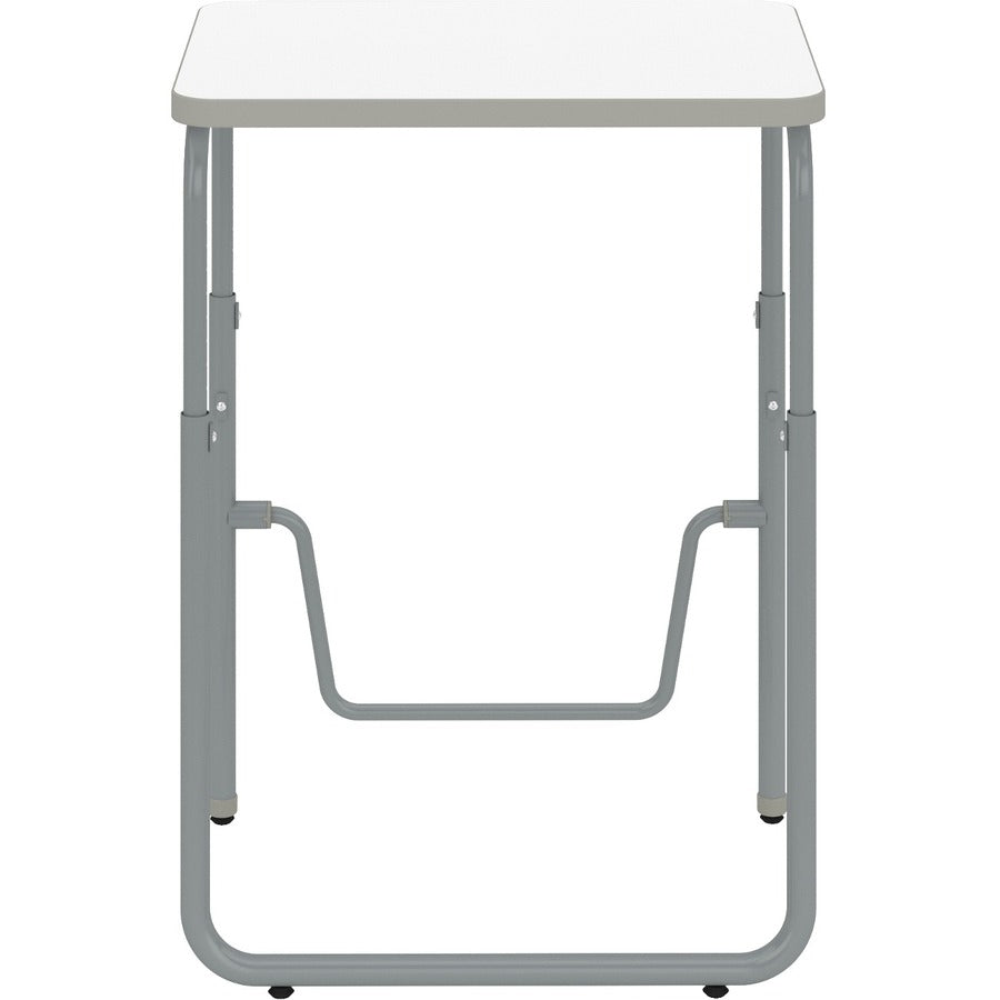 AlphaBetter 2.0 Height-Adjust Student Desk with Pendulum Bar, 27.75 x 19.75 x 29 to 43, Dry Erase, Ships in 1-3 Business Days
