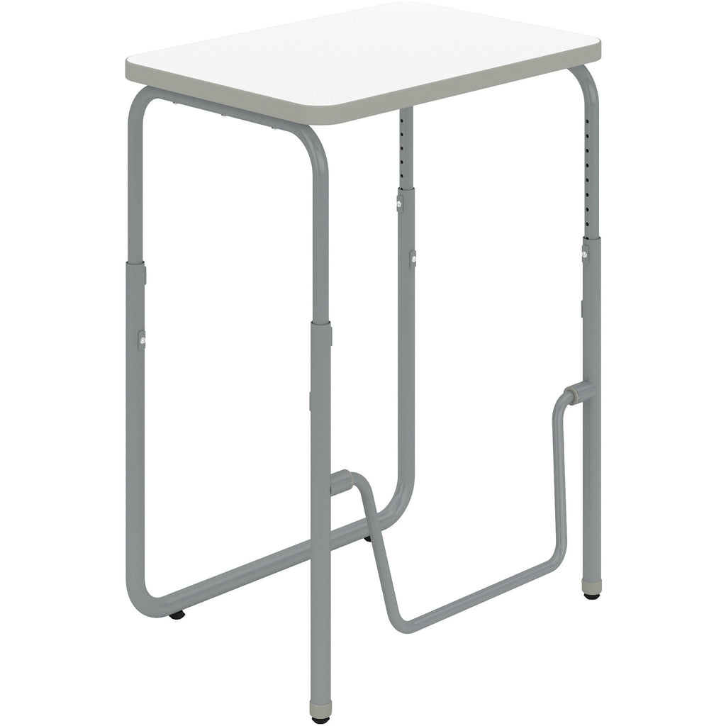 AlphaBetter 2.0 Height-Adjust Student Desk with Pendulum Bar, 27.75 x 19.75 x 29 to 43, Dry Erase, Ships in 1-3 Business Days