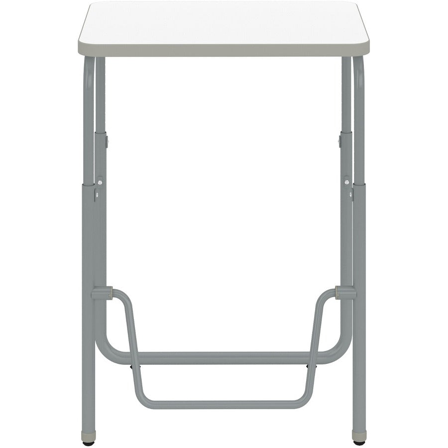 AlphaBetter 2.0 Height-Adjust Student Desk with Pendulum Bar, 27.75 x 19.75 x 29 to 43, Dry Erase, Ships in 1-3 Business Days