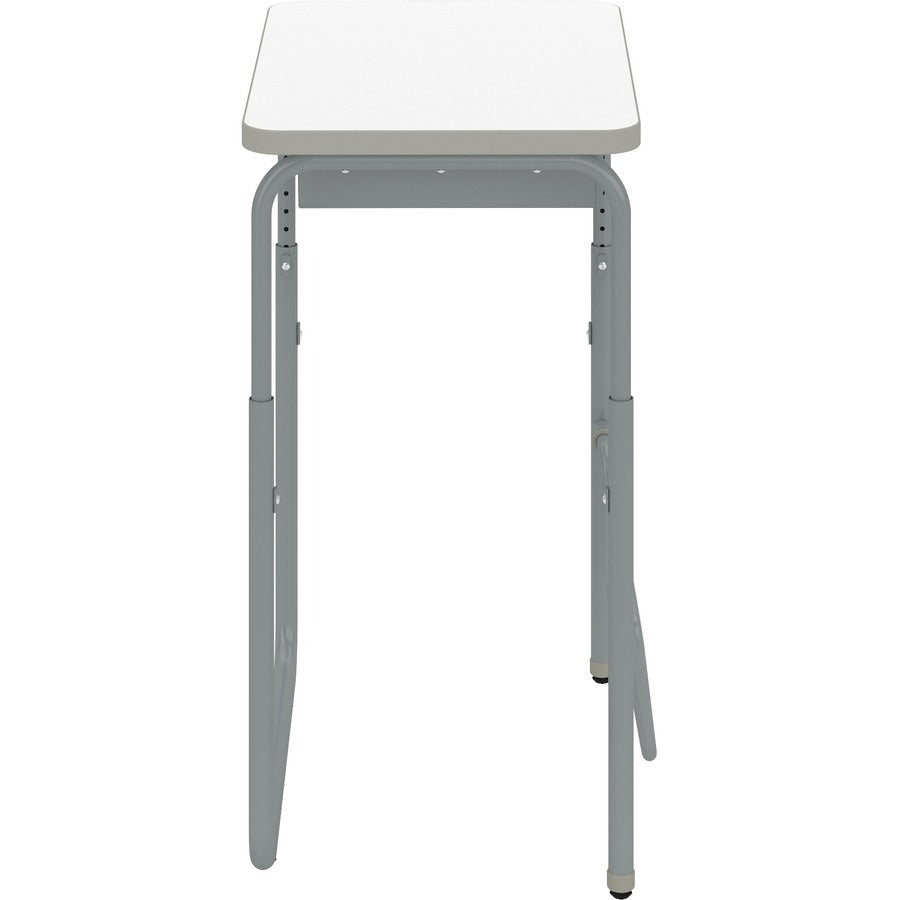 AlphaBetter 2.0 Height-Adjust Student Desk with Pendulum Bar, 27.75 x 19.75 x 29 to 43, Dry Erase, Ships in 1-3 Business Days