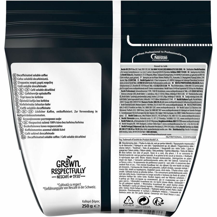 Ristretto Decaffeinated Blend Coffee, 8.8 oz Bag, 4/Carton