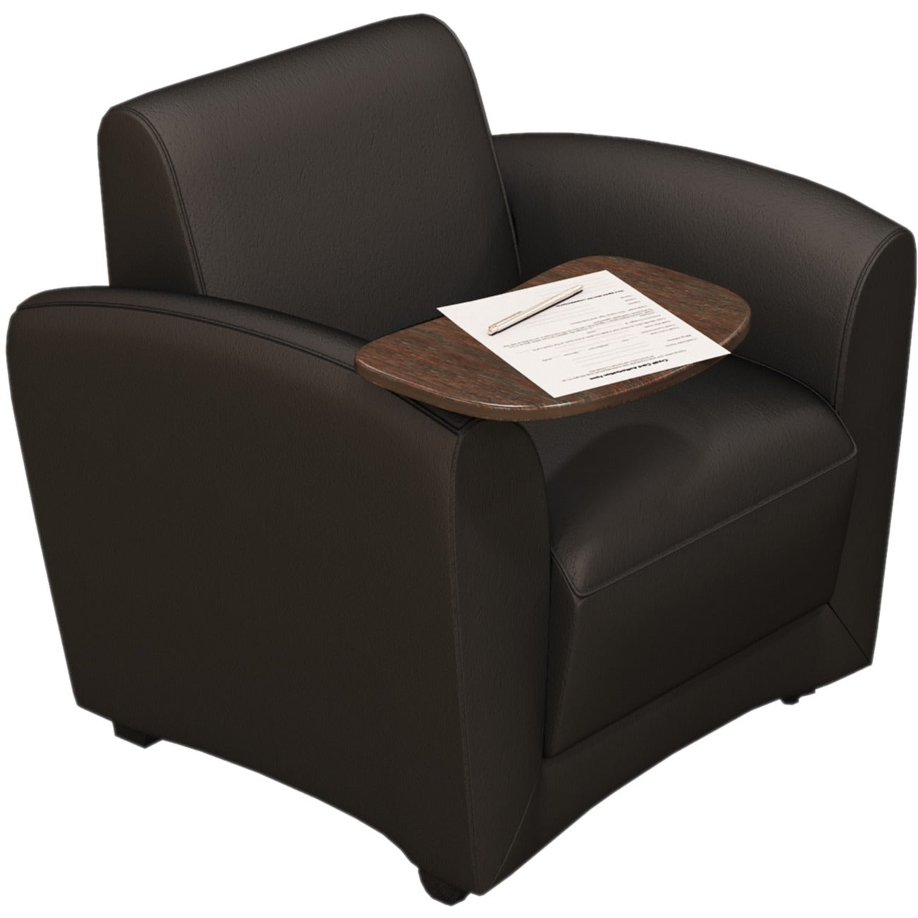 safco-santa-cruz-mobile-lounge-chair-with-tablet-black-leather-seat-black-leather-back-four-legged-base-armrest-1-each_safvccmtblk - 1