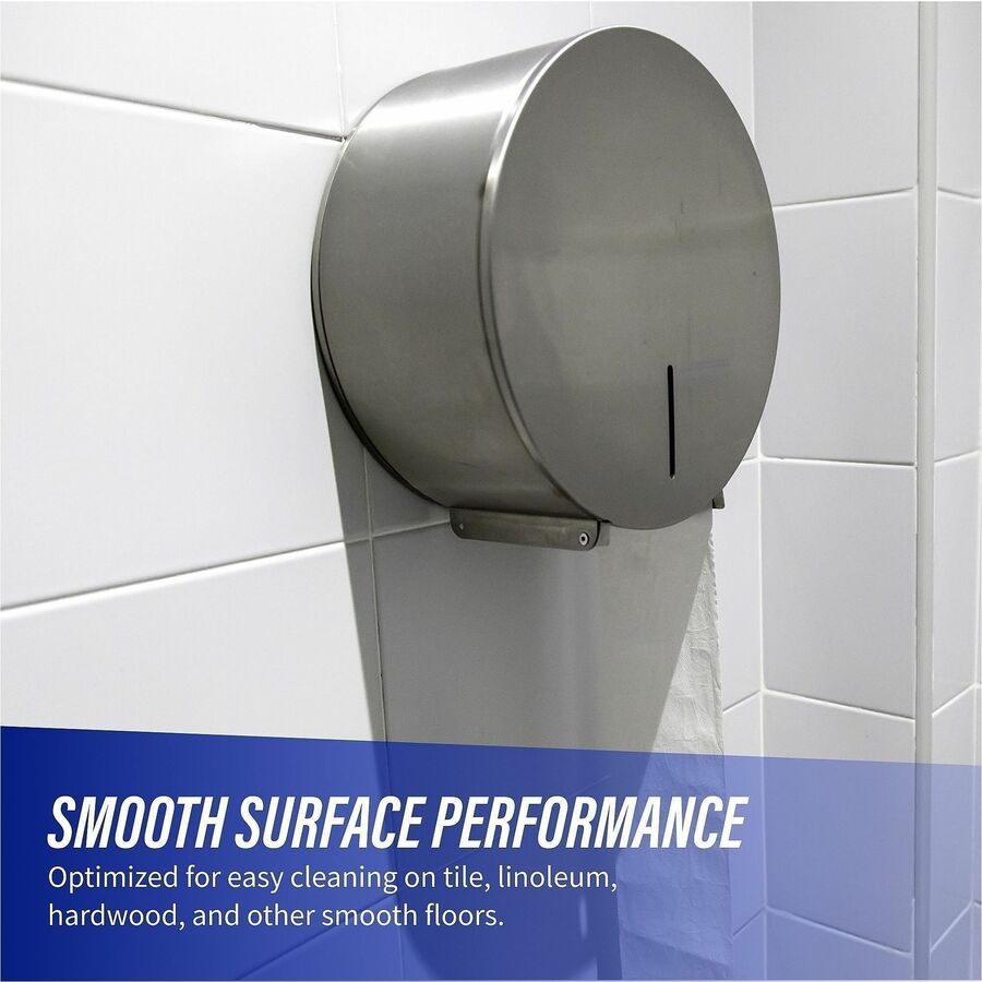 Genuine Joe Jumbo Jr Dispenser Bath Tissue Roll - 2 Ply - 3.30" x 1000 ft - 8.88" Roll Diameter - White - Fiber - Sewer-safe, Septic Safe - For Bathroom - 12 / Carton