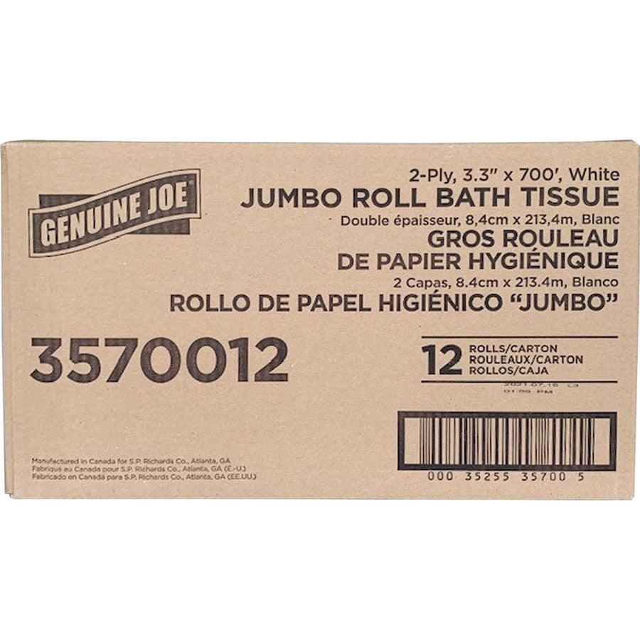 genuine-joe-jumbo-jr-dispenser-bath-tissue-roll-2-ply-330-x-700-ft-888-roll-diameter-white-fiber-sewer-safe-septic-safe-for-bathroom-12-carton_gjo3570012 - 8