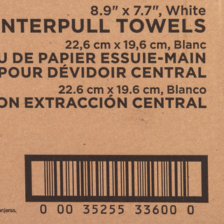 Genuine Joe Centerpull Towel Rolls - 600 Sheets/Roll - White - Virgin Fiber - Center Pull, Soft, Absorbent - For Washroom - 6 / Carton