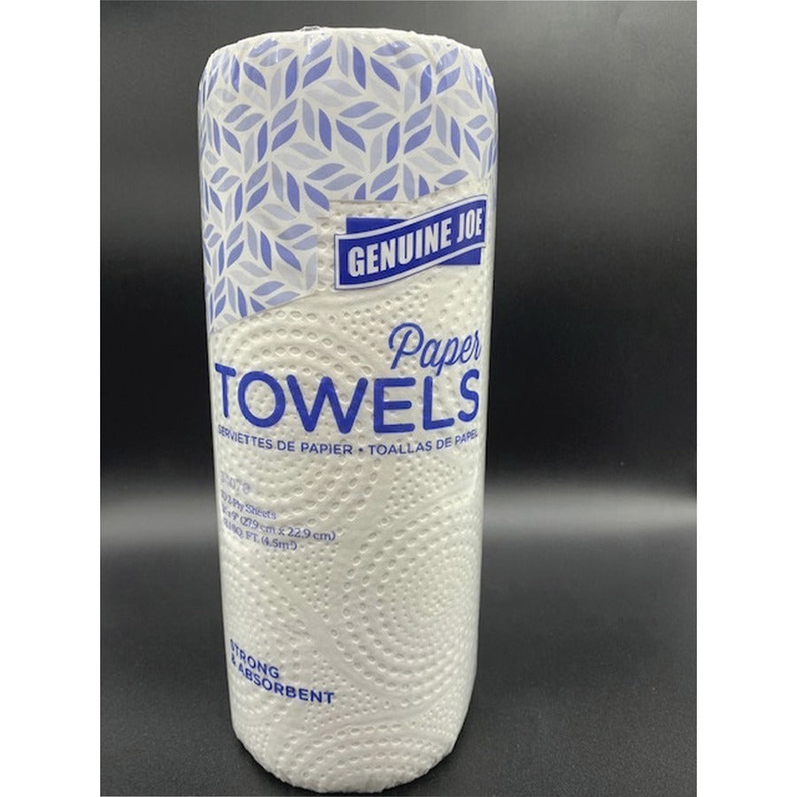 genuine-joe-2-ply-paper-towel-rolls-2-ply-9-x-11-70-sheets-roll-white-paper-absorbent-soft-perforated-tear-resistant-for-hand-food-service-kitchen-breakroom-15-carton_gjo34070 - 5