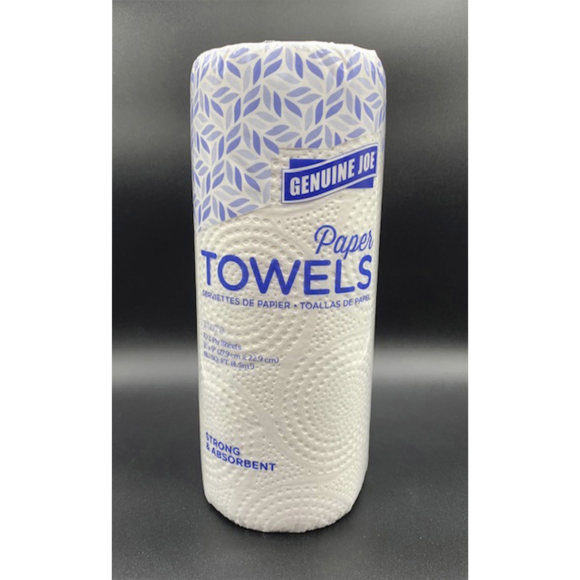 genuine-joe-2-ply-paper-towel-rolls-2-ply-9-x-11-70-sheets-roll-white-paper-absorbent-soft-perforated-tear-resistant-for-hand-food-service-kitchen-breakroom-15-carton_gjo34070 - 1