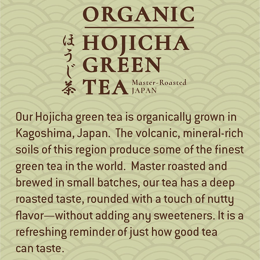 Tejava Origins Organic Hojicha Green Tea Bottle - 12 / Carton