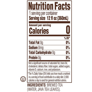 Tejava Original Black Tea Bottle - 24 / Carton