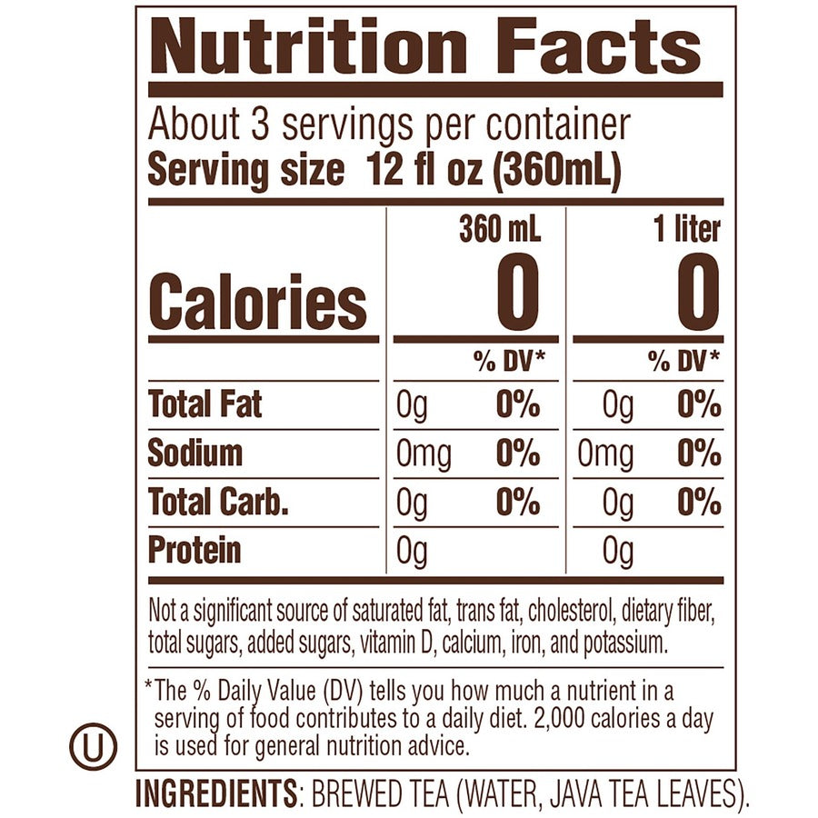 Tejava Original Black Tea Bottle - 12 / Carton