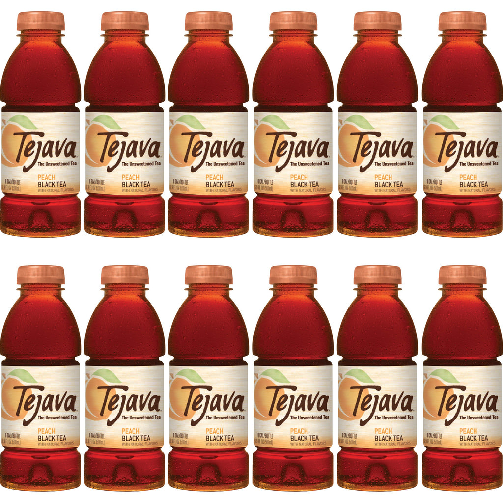 Tejava Peach Black Tea Bottle - 12 / Carton