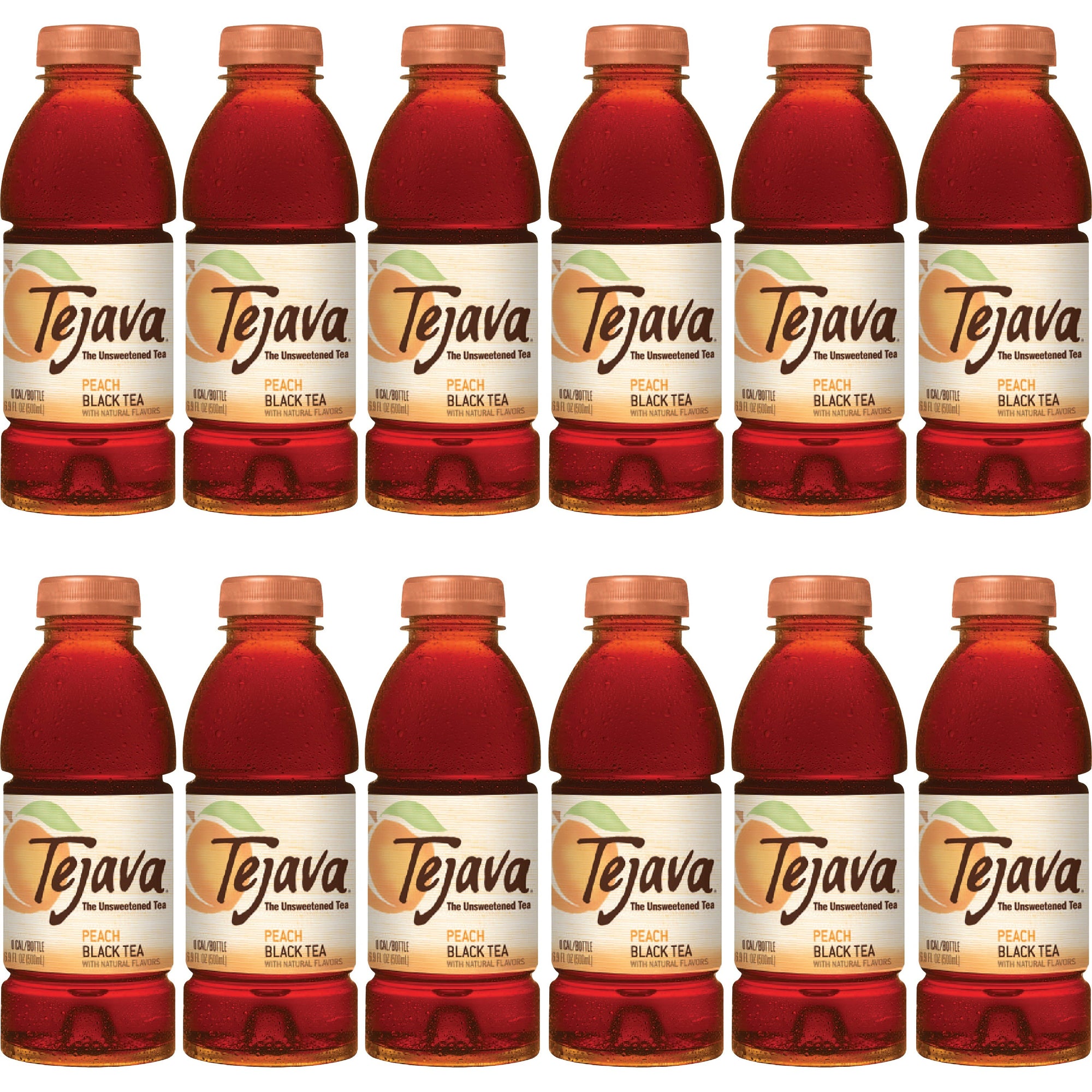 Tejava Peach Black Tea Bottle - 12 / Carton