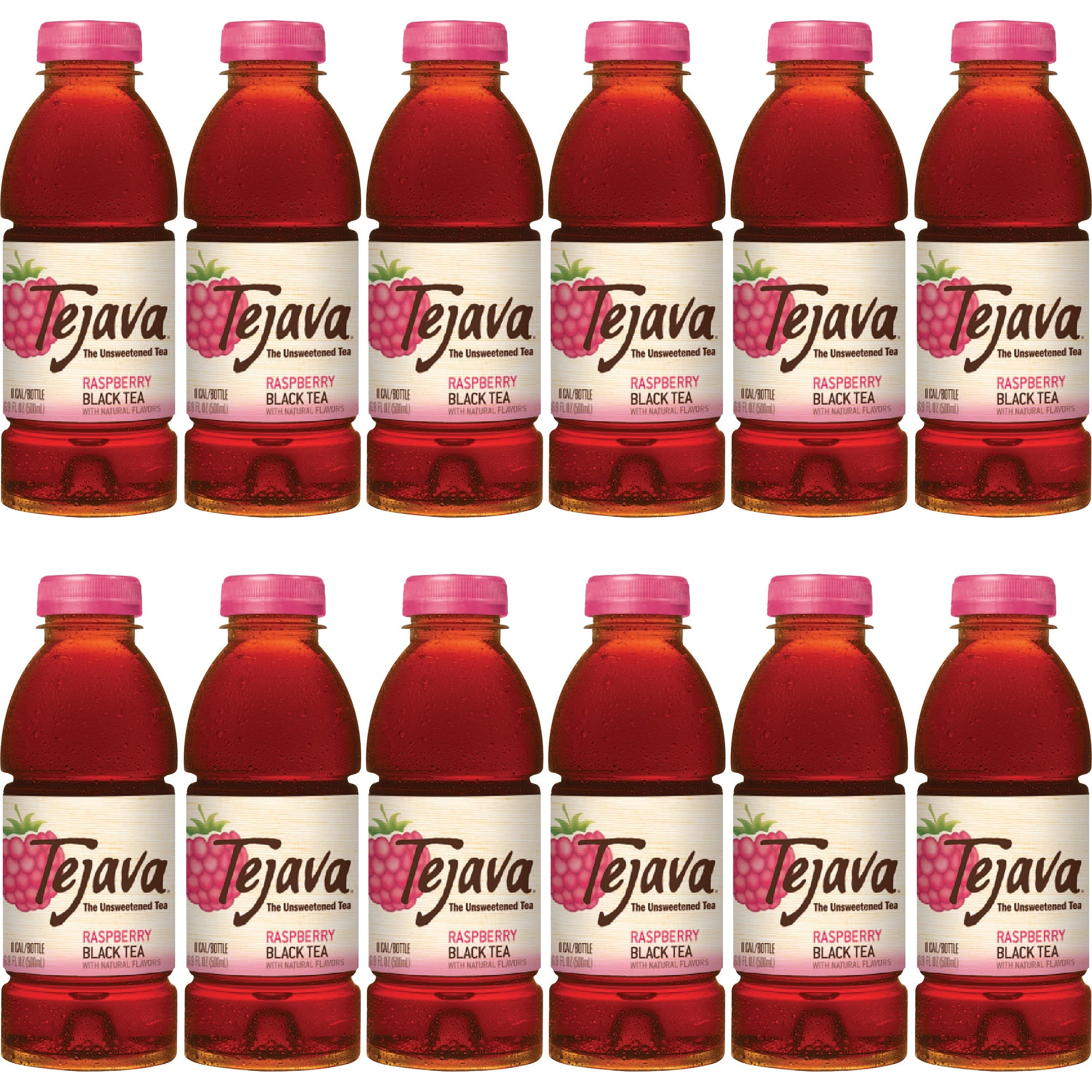 Tejava Raspberry Black Tea Bottle - 12 / Carton