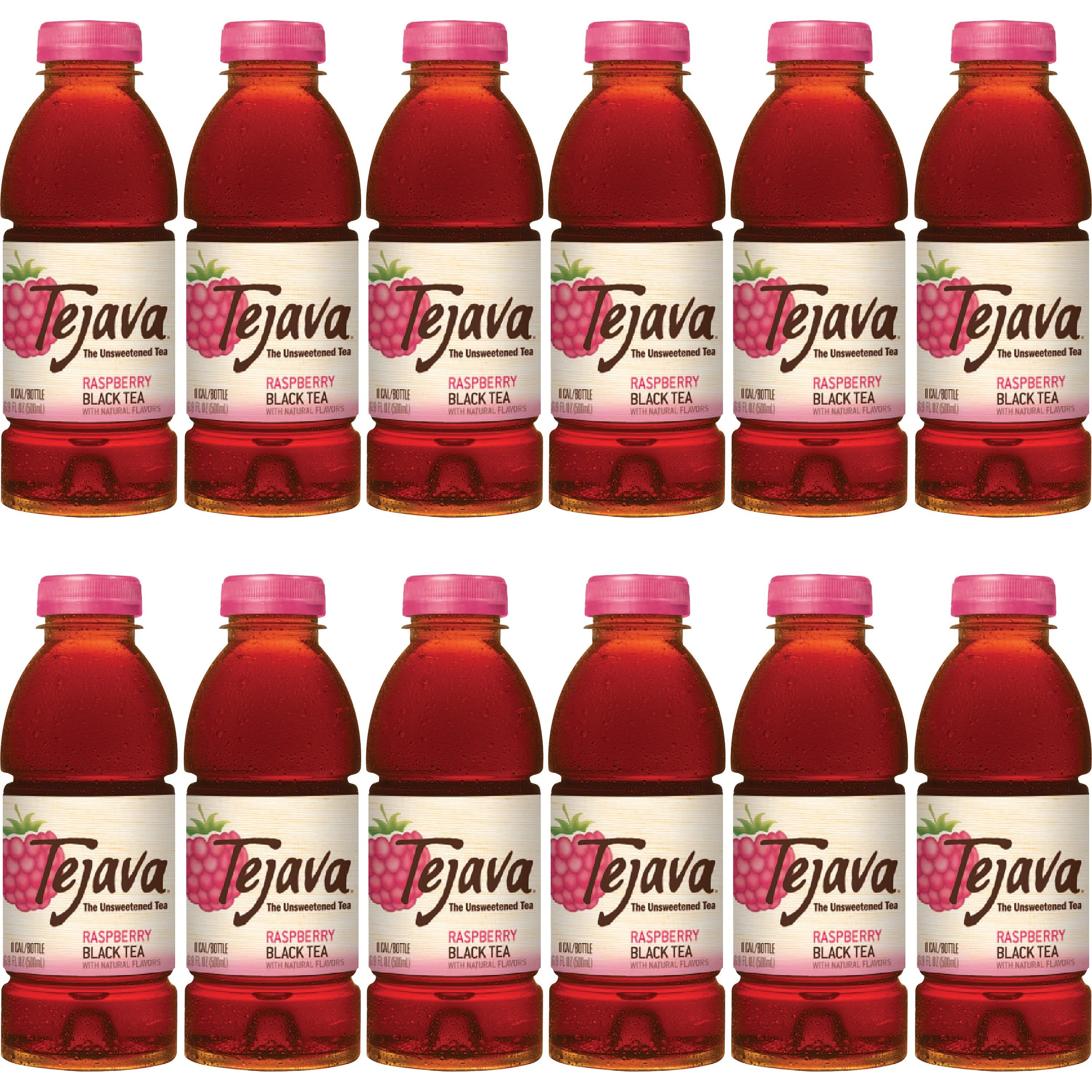Tejava Raspberry Black Tea Bottle - 12 / Carton