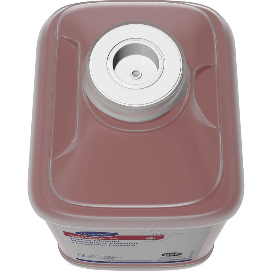 Diversey Spitfire SC Power Cleaner - Ready-To-Use - 169.1 fl oz (5.3 quart) - Pine ScentBottle - 2 / Carton - Rinse-free, Residue-free, Streak-free, No-mess, Heavy Duty, Kosher - Red