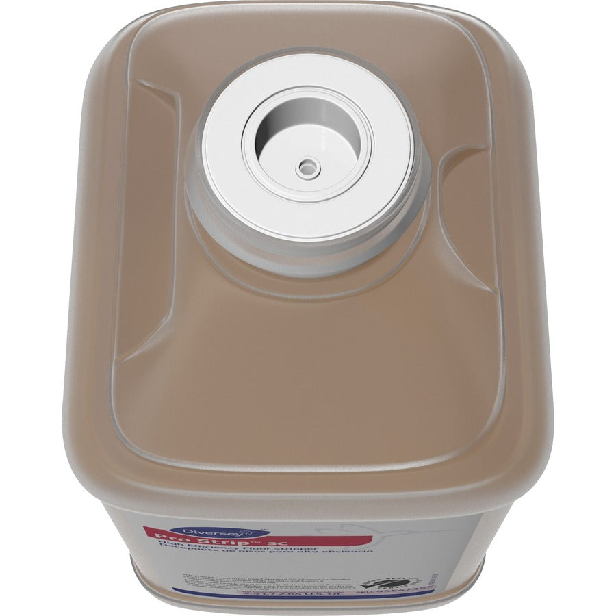 Diversey Pro Strip SC High Efficiency Floor Stripper - Concentrate - 84.5 fl oz (2.6 quart) - Solvent ScentBottle - 2 / Carton - Low Odor, No-mess, Non Ammoniated, Butyl-free - Amber