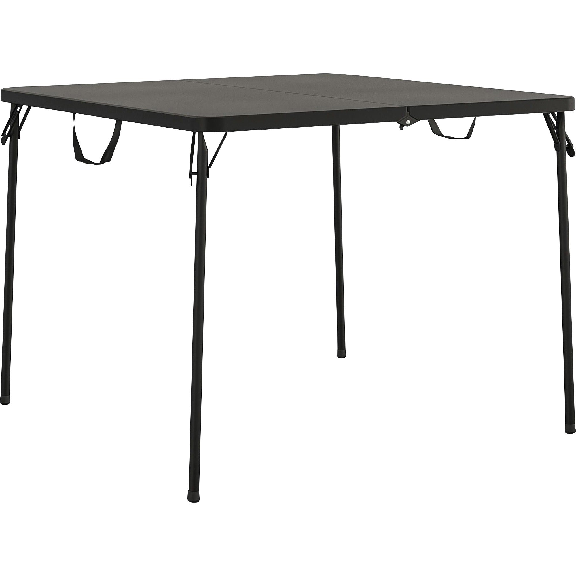 cosco-xl-fold-in-half-card-table-four-leg-base-4-legs-200-lb-capacity-x-3850-table-top-width-x-3850-table-top-depth-2950-height-black-1-each_csc14036blk1e - 1