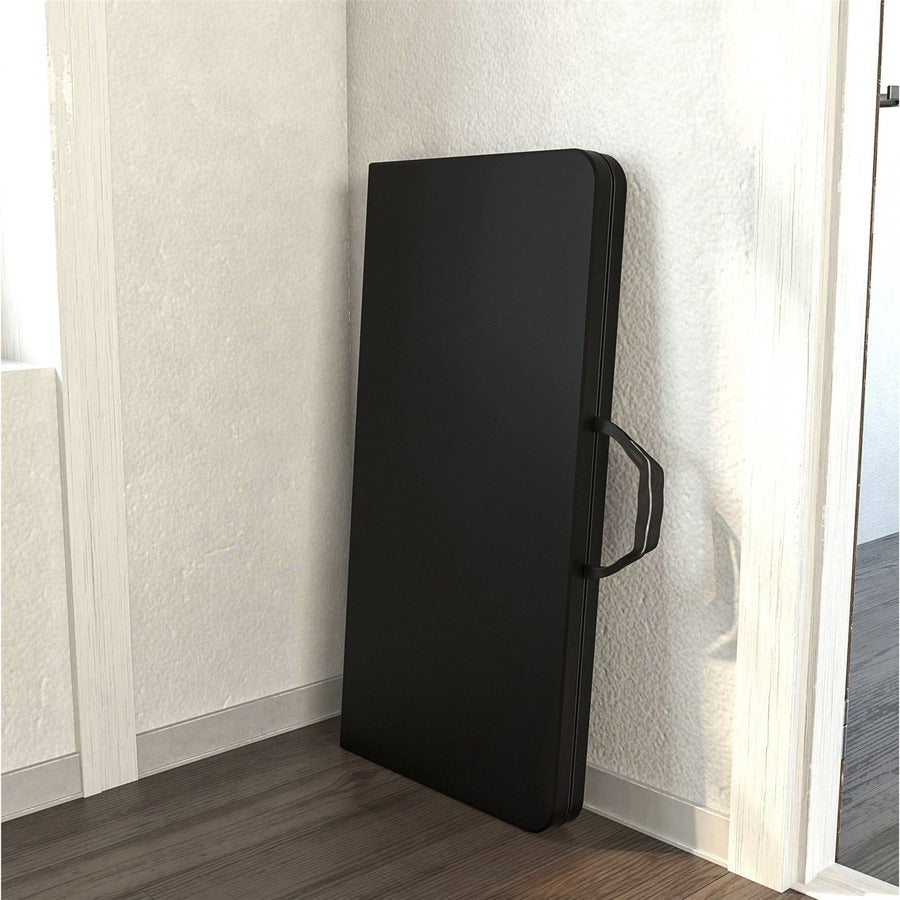 Cosco XL Fold-in-Half Card Table - Four Leg Base - 4 Legs - 200 lb Capacity x 38.50" Table Top Width x 38.50" Table Top Depth - 29.50" Height - Black - 1 Each