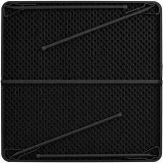Cosco XL Fold-in-Half Card Table - Four Leg Base - 4 Legs - 200 lb Capacity x 38.50" Table Top Width x 38.50" Table Top Depth - 29.50" Height - Black - 1 Each