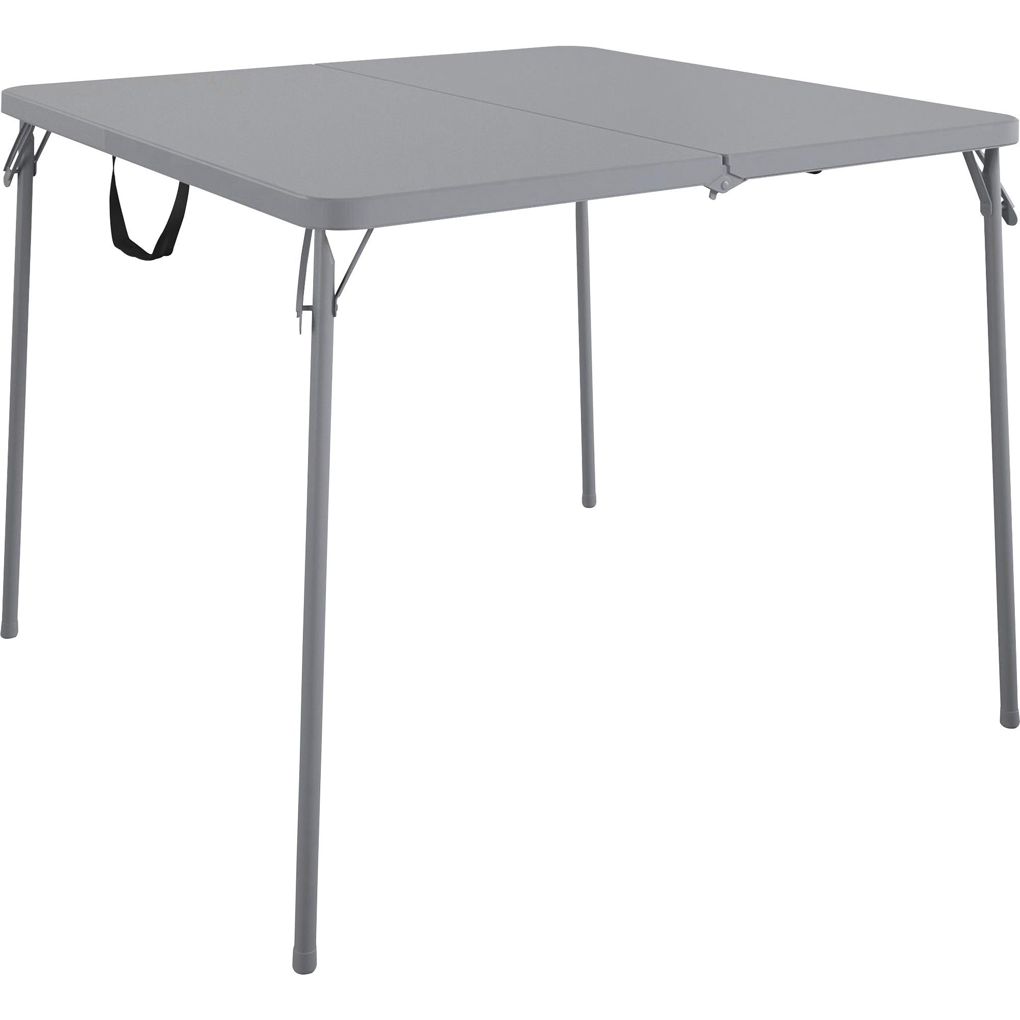 cosco-xl-fold-in-half-card-table-four-leg-base-4-legs-200-lb-capacity-x-3850-table-top-width-x-3850-table-top-depth-2950-height-gray-1-each_csc14036gry1e - 1