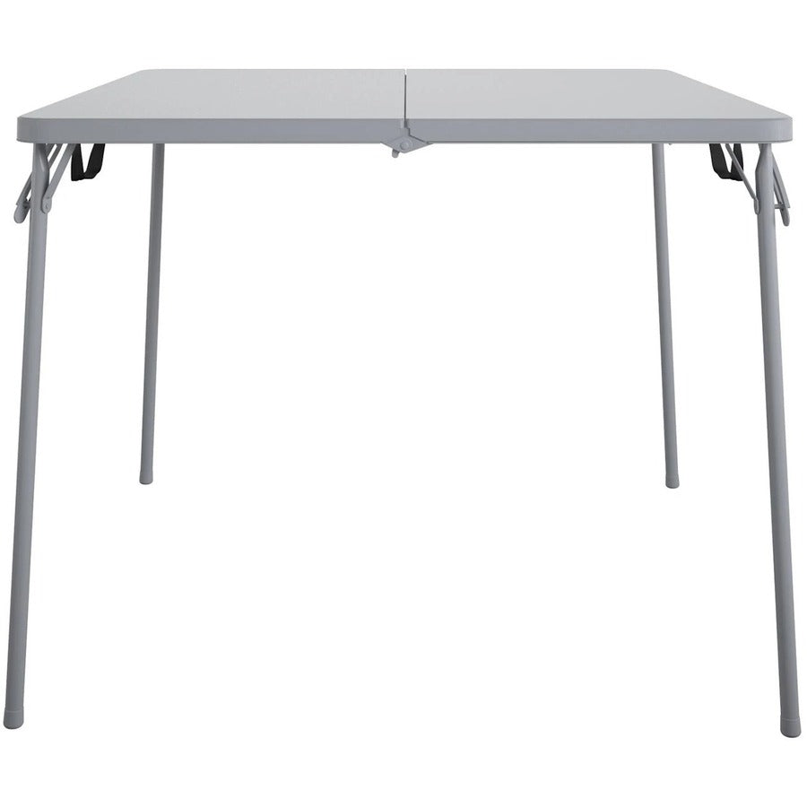 Cosco XL Fold-in-Half Card Table - Four Leg Base - 4 Legs - 200 lb Capacity x 38.50" Table Top Width x 38.50" Table Top Depth - 29.50" Height - Gray - 1 Each