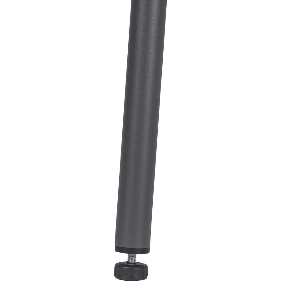 Dorel Zown Classic 24" Corner Blow Mold Fold Table - For - Table TopHalf Moon Top - 3 Legs - 200 lb Capacity x 29.50" Table Top Width x 29.20" Table Top Depth - 29.50" Height - Gray - High-density Polyethylene (HDPE), Resin - 2 / Carton