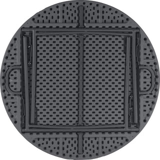 Dorel Zown Commercial Round Blow Mold Fold Table - For - Table TopRound Top - 4 Legs - 750 lb Capacity x 48" Table Top Diameter - 29.30" Height - Gray - High-density Polyethylene (HDPE), Resin - 1 Each