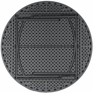 Cosco Zown Commercial Round Blow Mold Fold Table - For - Table TopRound Top - 750 lb Capacity x 72" Table Top Diameter - 29.30" Height - Gray - High-density Polyethylene (HDPE), Resin - 1 Each