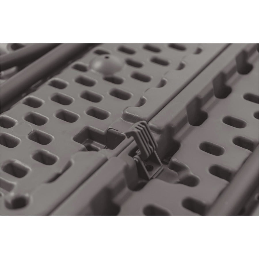 Cosco Zown Classic 72" Blow Mold Training Table - Curved Base - 500 lb Capacity - 18" Table Top Length x 72" Table Top Width - Gray - High-density Polyethylene (HDPE), Resin - 1 Each
