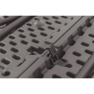 Cosco Zown Classic 72" Blow Mold Training Table - Curved Base - 500 lb Capacity - 18" Table Top Length x 72" Table Top Width - Gray - High-density Polyethylene (HDPE), Resin - 1 Each