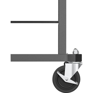 Cosco Smartfold Portable Work Desk Table - Four Leg Base - 4 Legs - 400 lb Capacity x 14.50" Table Top Width x 25.51" Table Top Depth - 55.25" Height - Gray - Steel - Hardwood Top Material - 1 Each