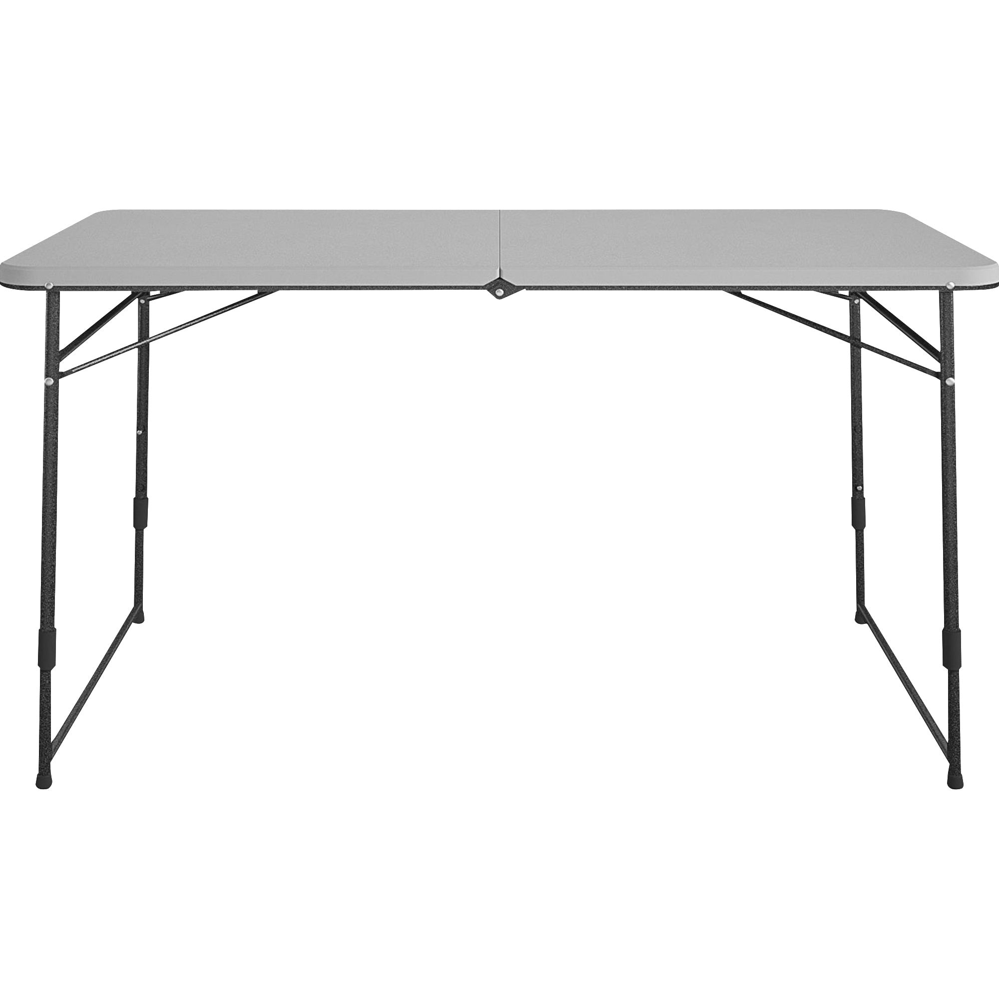 cosco-fold-portable-indoor-outdoor-utility-table-200-lb-capacity-adjustable-height-x-48-table-top-width-x-24-table-top-depth-28-height-gray-steel-resin-1-each_csc14400gry1e - 3