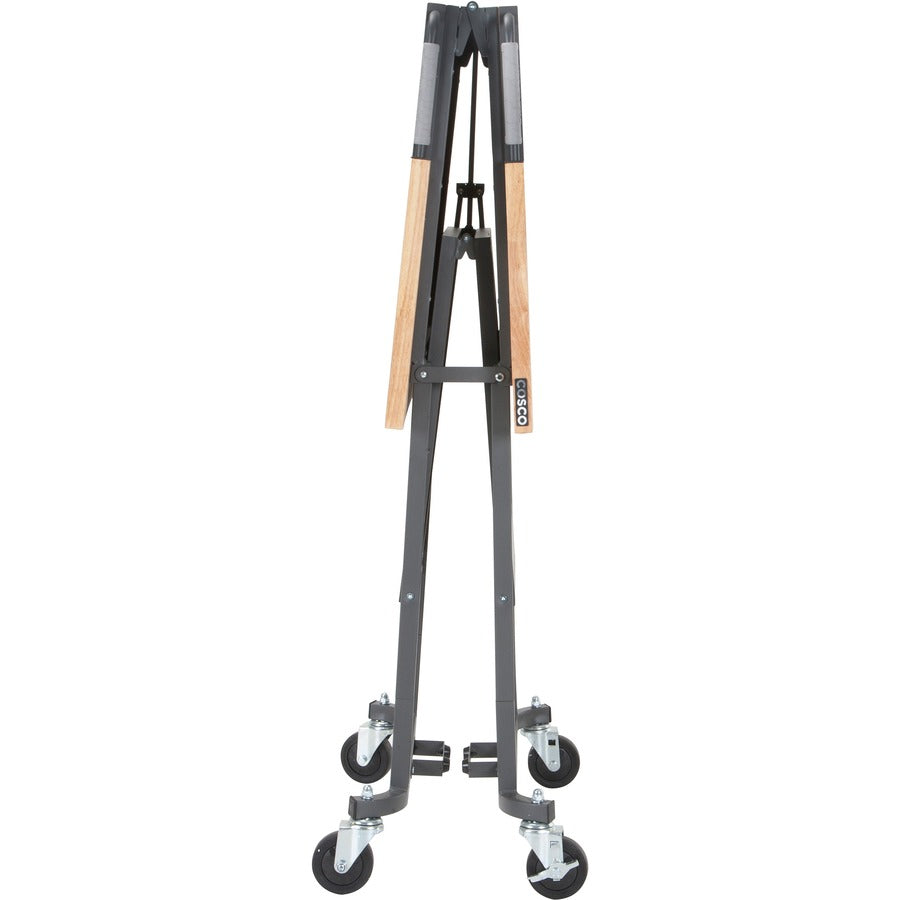 Cosco SmartFold Butcher Block Portable Workbench - 400 lb Capacity x 52" Table Top Width x 34.80" Table Top Depth - 25.50" Height - Assembly Required - Gray - 1 Each