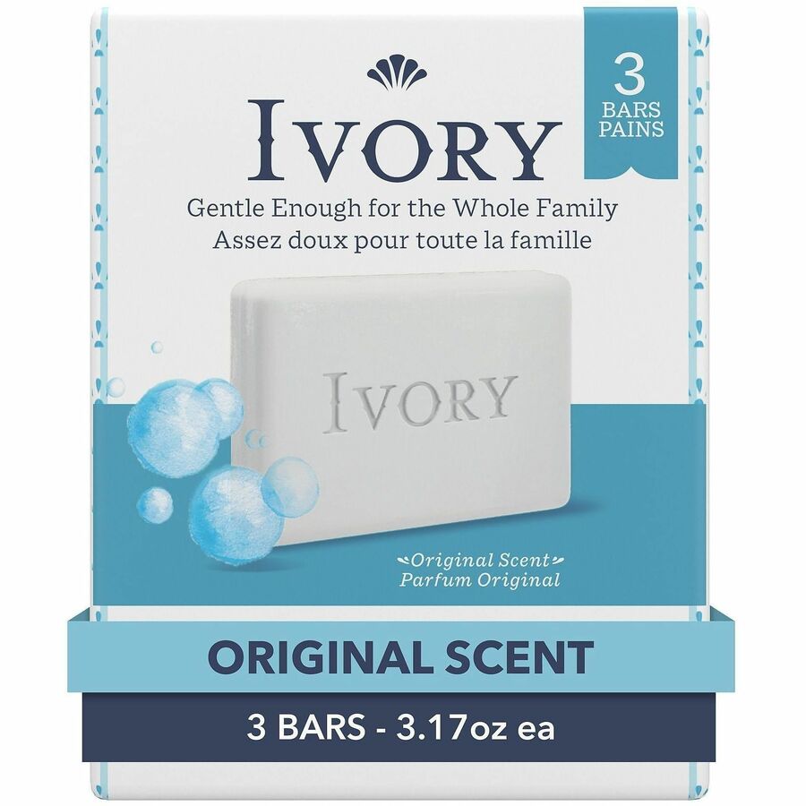 Individually Wrapped Bath Soap, Original Scent, 3.1 oz Bar, 72/Carton