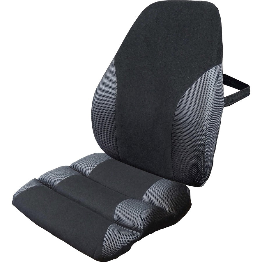 Kantek Memory Foam Backrest - Black - High Density Memory Foam