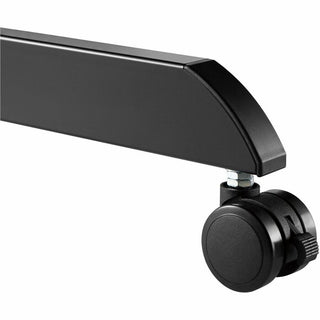 Kantek Adjustable Height Mobile Sit Stand Desk - Adjustable Height - 22" Table Top Length x 31.50" Table Top Width - 49" Height - Assembly Required - Black - Melamine Top Material - 1 Each