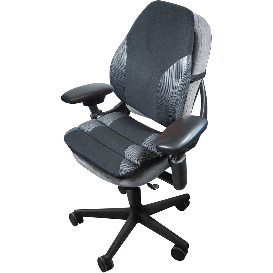 kantek-memory-foam-seat-cushion-memory-foam-fabric-rubber-ergonomic-design-comfortable-washable-easy-to-clean-black-gray-1each_ktkls365 - 3