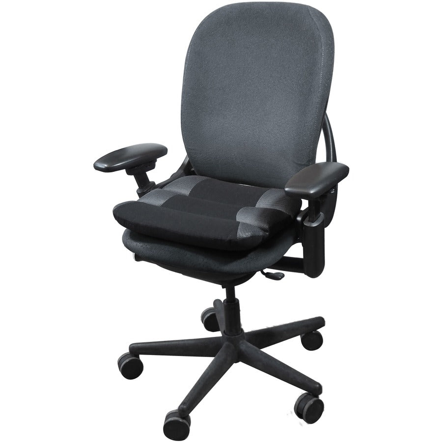 kantek-memory-foam-seat-cushion-memory-foam-fabric-rubber-ergonomic-design-comfortable-washable-easy-to-clean-black-gray-1each_ktkls365 - 5