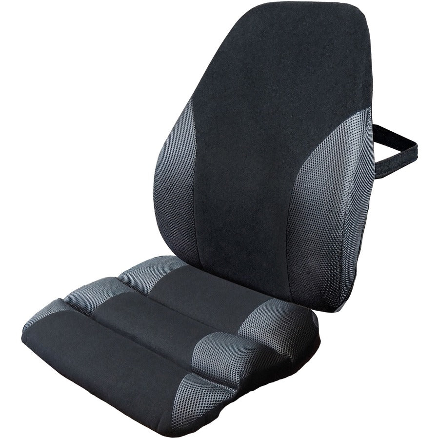 kantek-memory-foam-seat-cushion-memory-foam-fabric-rubber-ergonomic-design-comfortable-washable-easy-to-clean-black-gray-1each_ktkls365 - 4