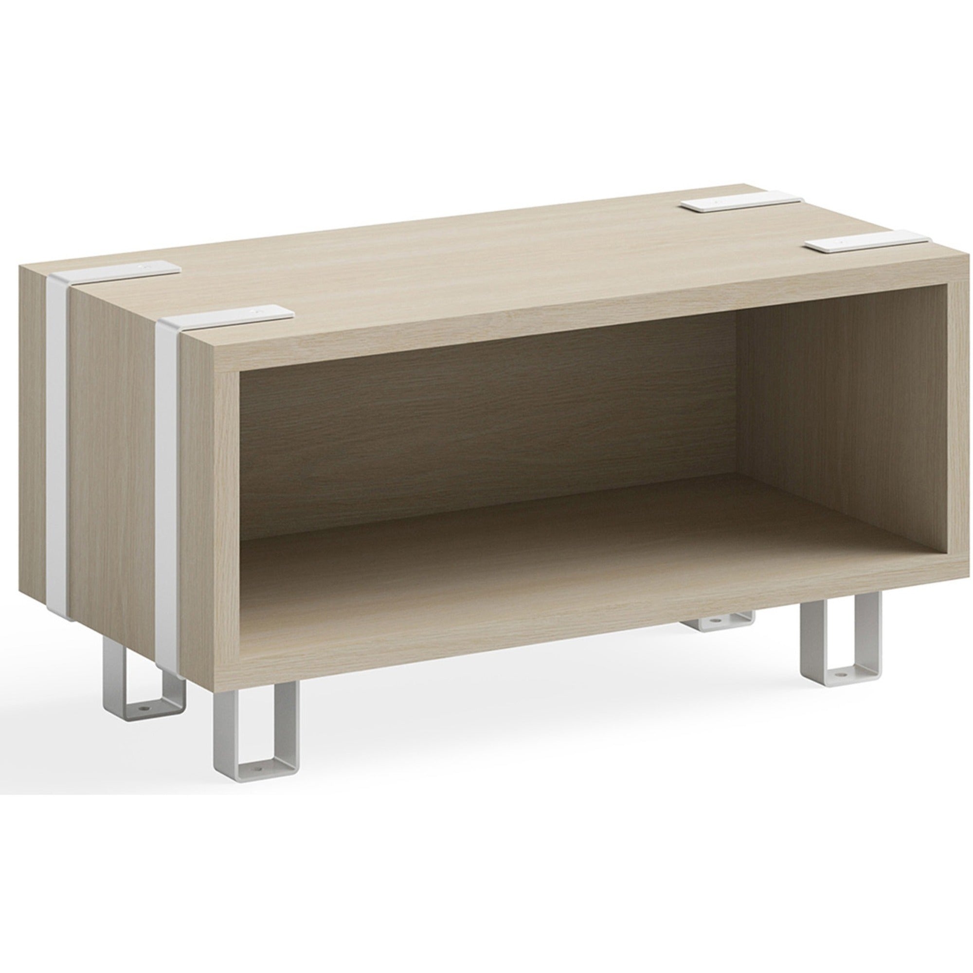 Ready Home Office Small Stackable Storage, 1-Shelf, 24w x 12d x 12.25h, Beige/White, Ships in 1-3 Business Days