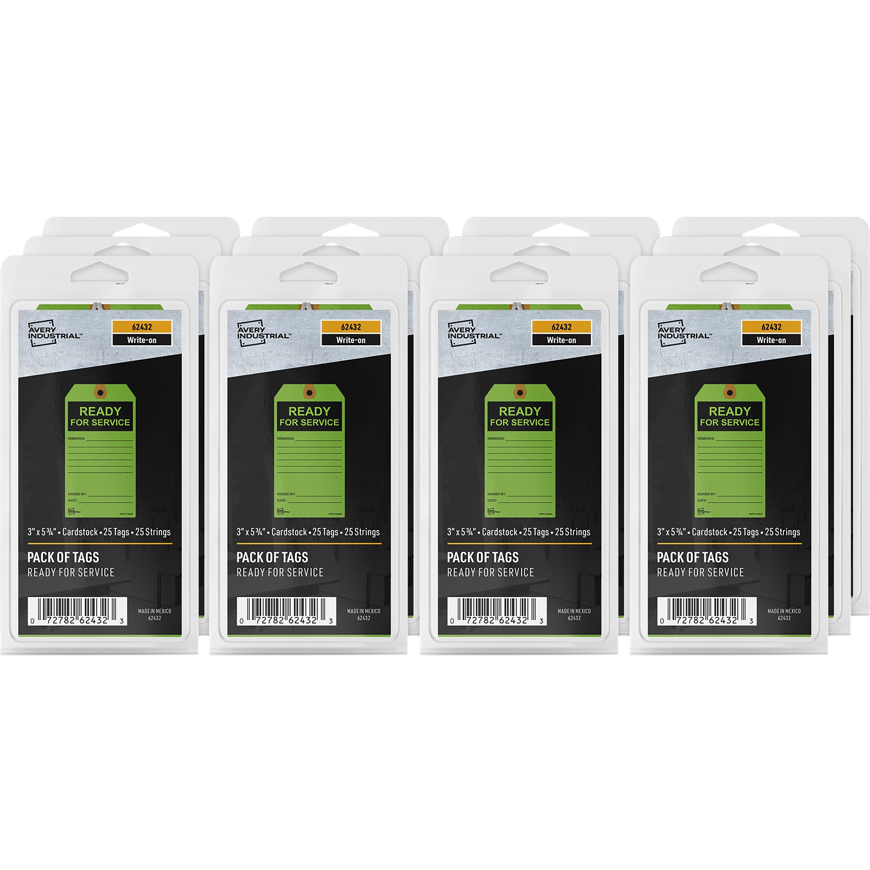 avery-color-coded-ready-for-service-repair-tags-575-length-x-3-width-25-pack-card-stock-manila-green_ave62432 - 1