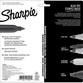 Sharpie Mystic Gems Permanent Markers - Fine Marker Point - Multi - 12 / Pack