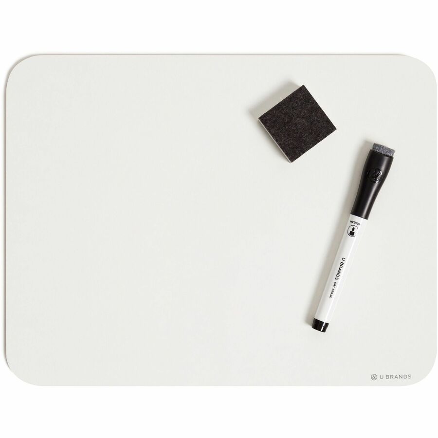 Single-Sided Dry Erase Lap Board, 12 x 9, White Surface