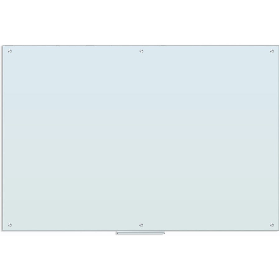 Glass Dry Erase Board, 96 x 47, White Surface
