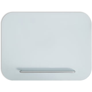 U Brands Magnetic White Glass Dry-Erase Board, 35" X 23" - 35" (3 ft) Width x 23" (2 ft) Height - White Glass Surface - Rectangle - Horizontal/Vertical - 1