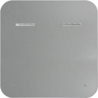 U Brands Magnetic White Glass Dry-Erase Board, 35" X 35" - 35" (3 ft) Width x 35" (3 ft) Height - White Tempered Glass Surface - Square - Horizontal/Vertical - 1 Each