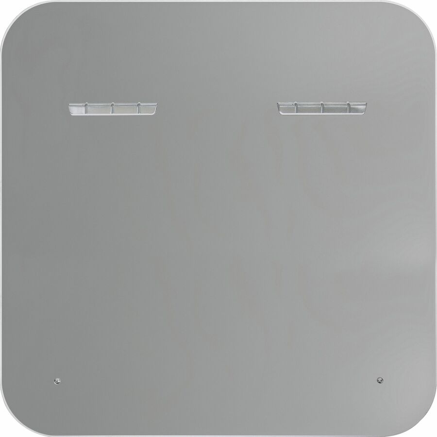 U Brands Magnetic White Glass Dry-Erase Board, 35" X 35" - 35" (3 ft) Width x 35" (3 ft) Height - White Tempered Glass Surface - Square - Horizontal/Vertical - 1 Each
